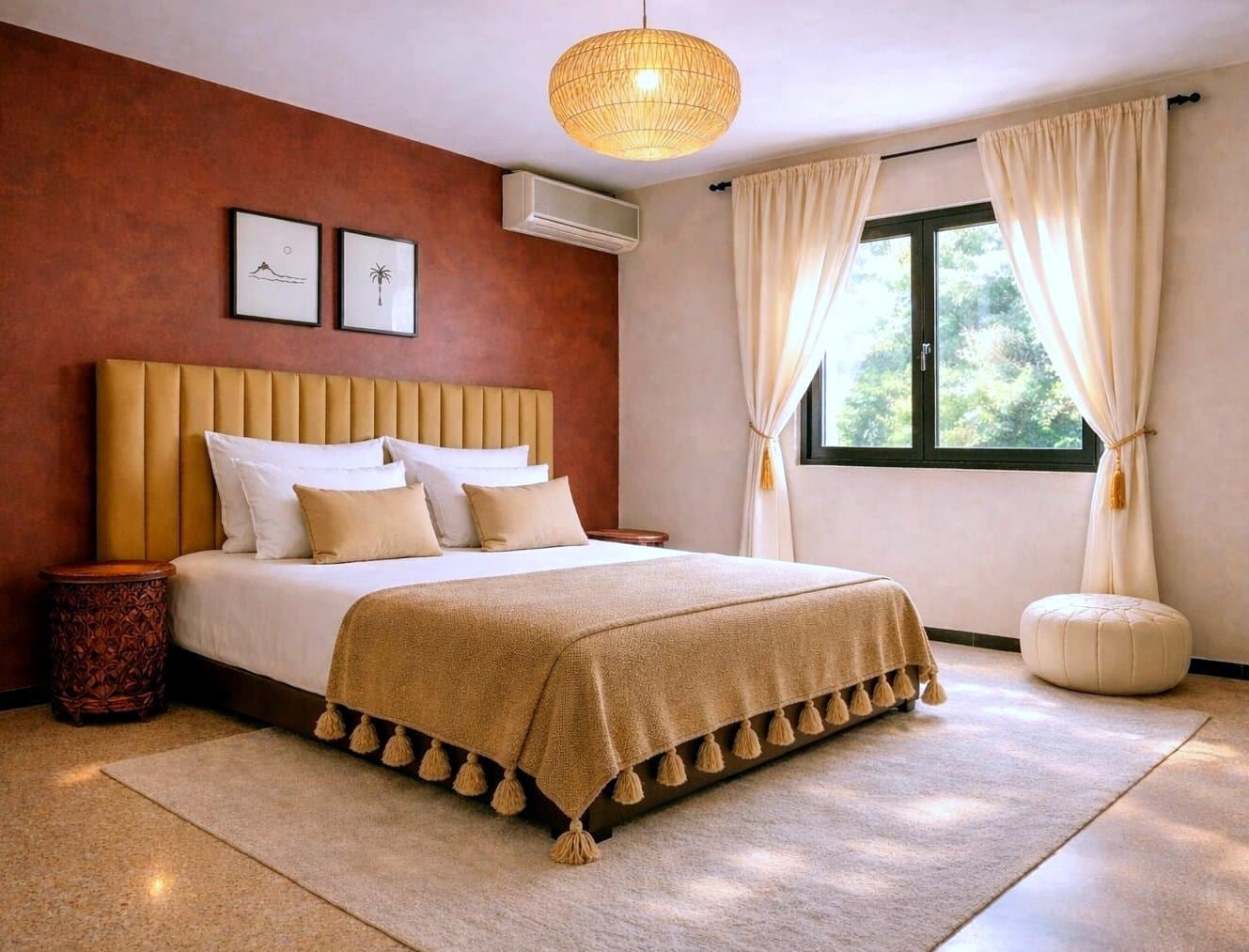 Bedroom detail — Garden View Apartment Marrakech
