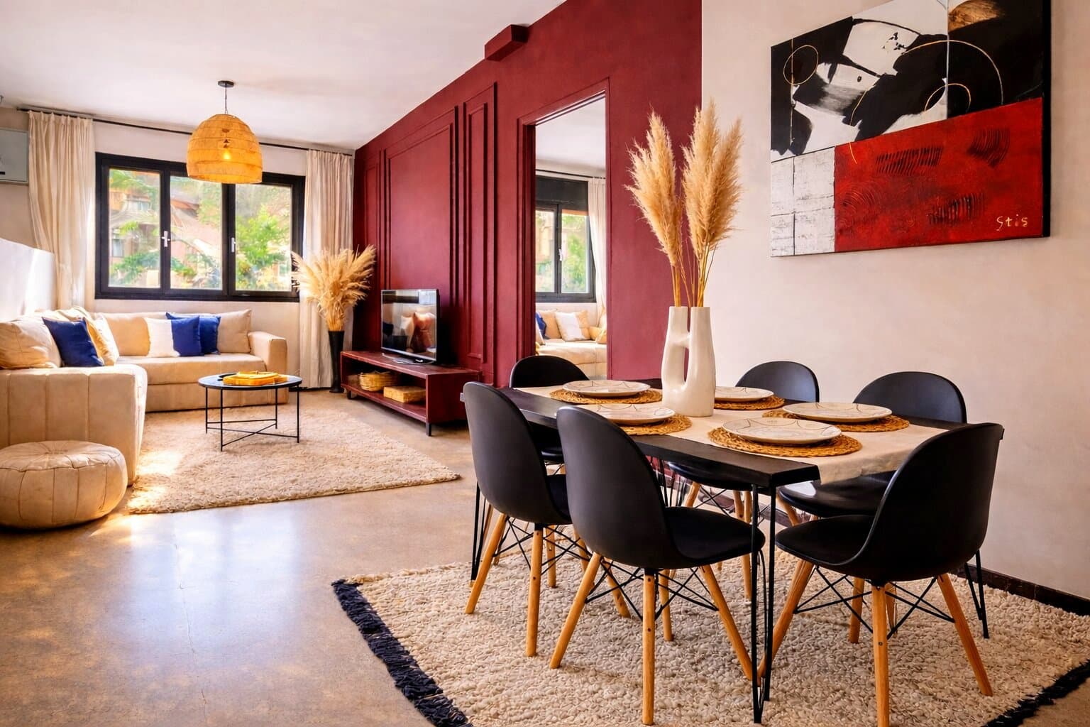 Lounge area — Garden View Apartment Marrakech