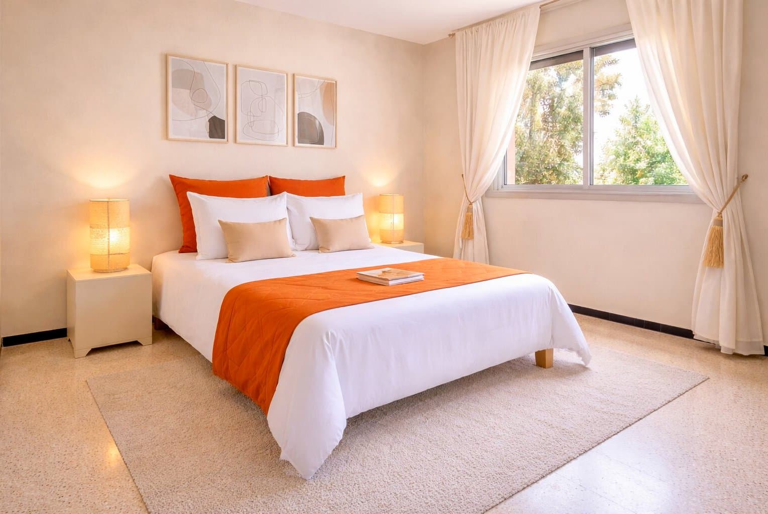 Bedroom detail — Majorelle Balcony Apartment Marrakech