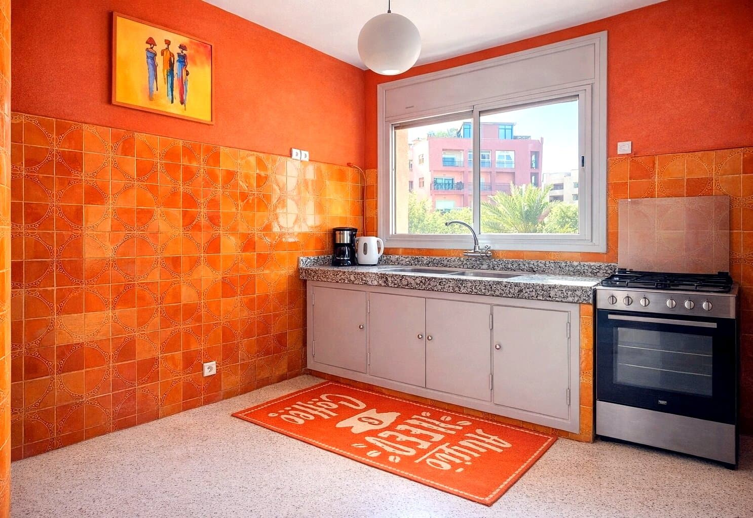 Cuisine entièrement équipée — Appartement Balcon Majorelle Marrakech