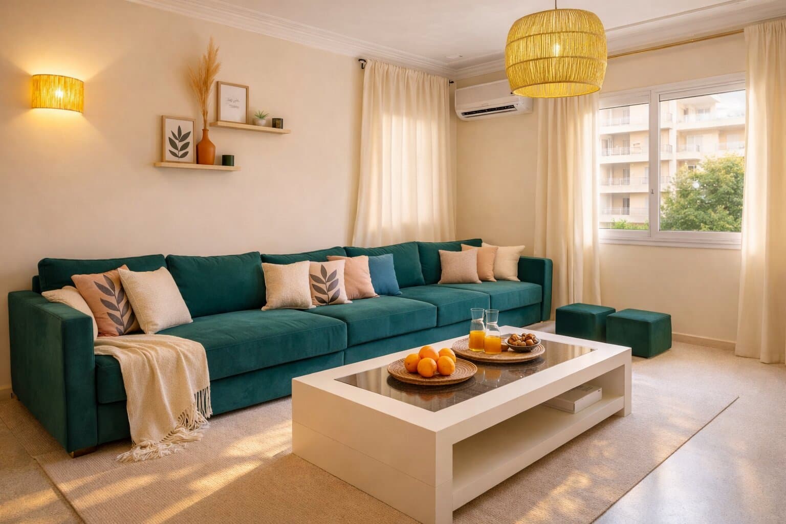 Living room — Majorelle Balcony Apartment Marrakech