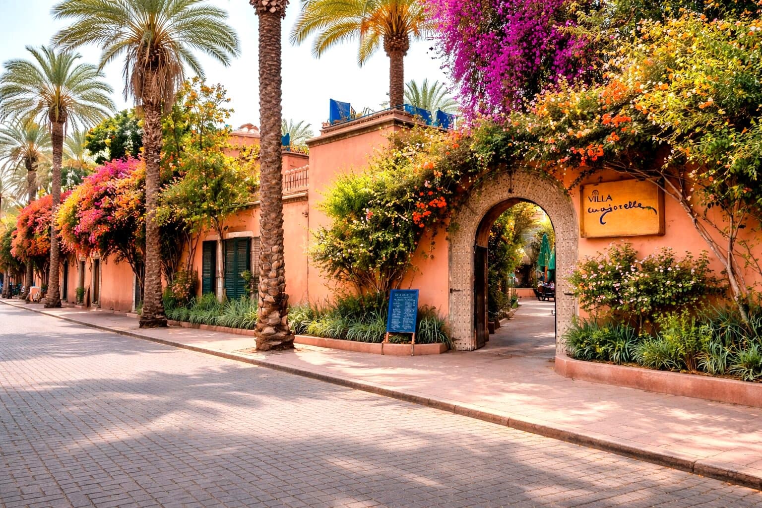 Villa Majorelle from the apartment — Marrakech