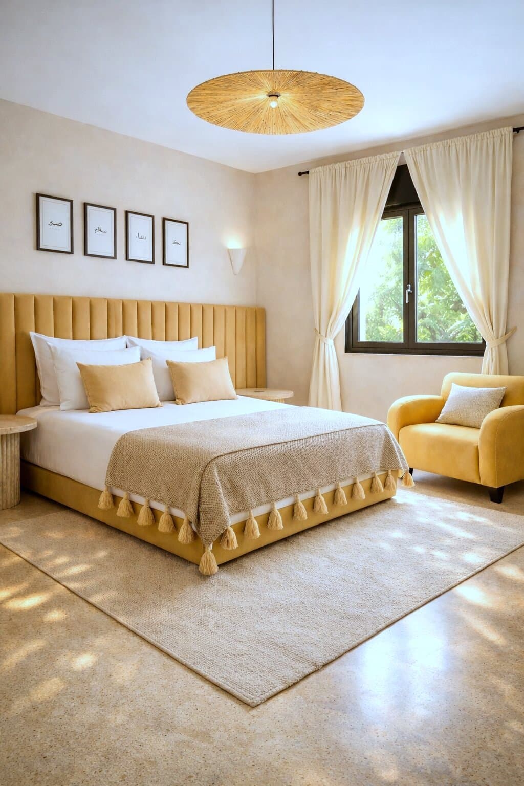 Chambre principale — Appartement Vue Jardin Marrakech