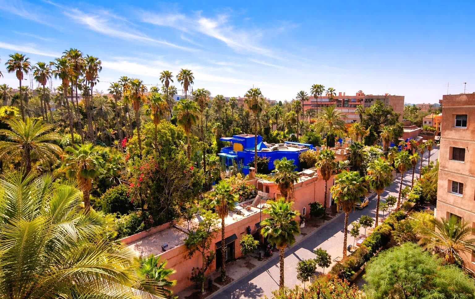 Villa Majorelle vue depuis l'appartement — Marrakech