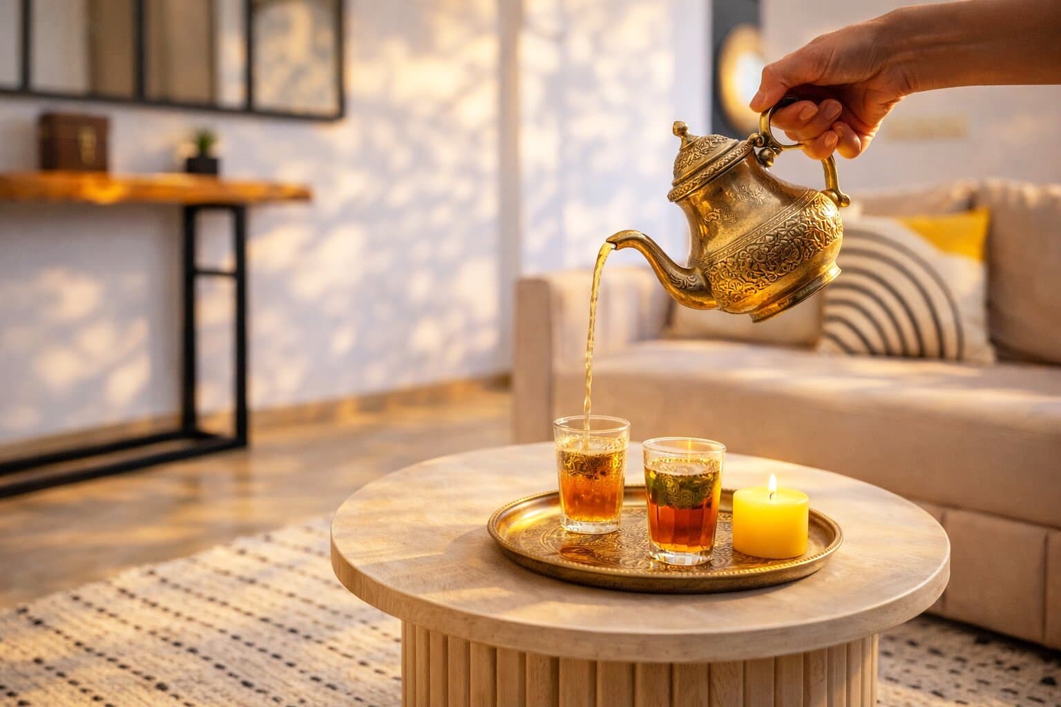 Rooftop lifestyle, Majorelle district Marrakech